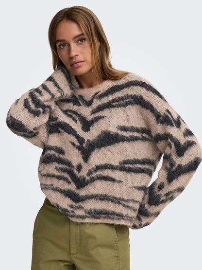 Jdycecilie L/s On Animal Pullover Knt