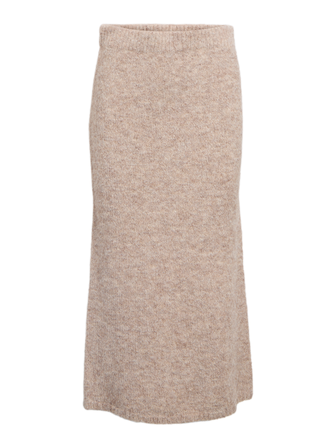 Objsaggia Mw Re Midi Knit Skirt Div Beige