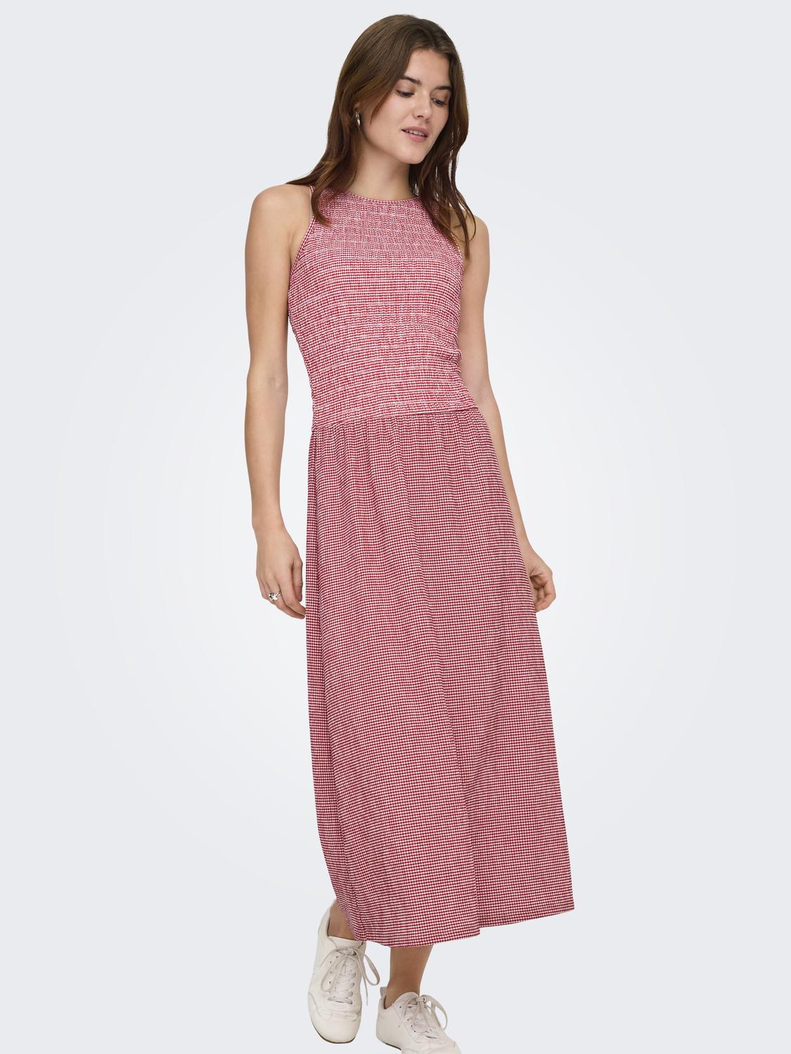 Onlcelle S/l Smock Dress Jrs Rød