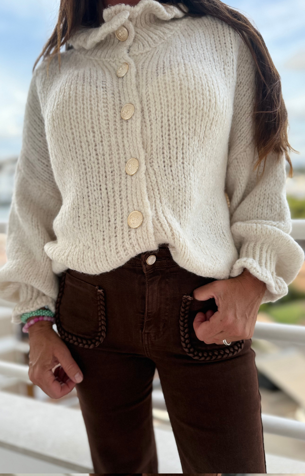 HEIDI CARDIGAN Beige