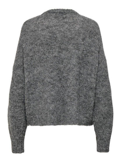 Jdyzoey Ella L/s On Stitch Pullover Knt Grå
