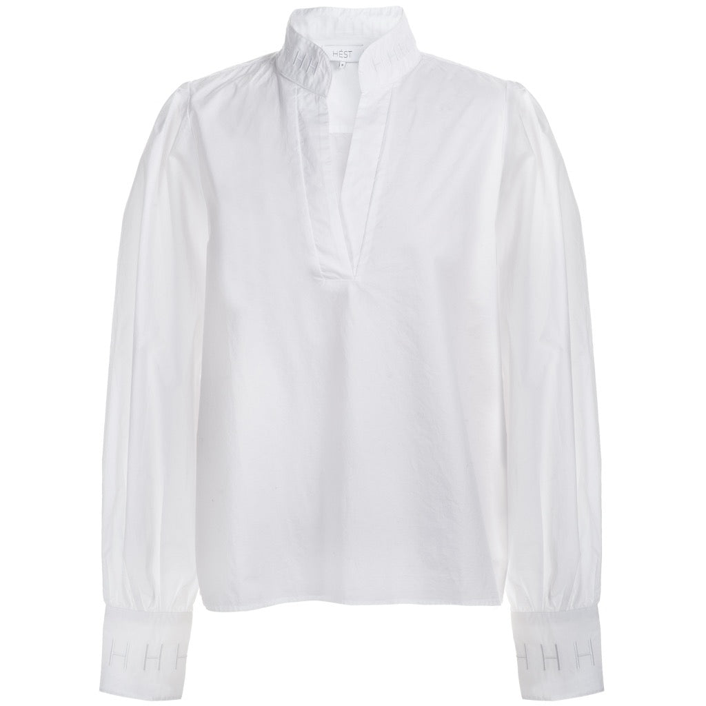 Mie Poplin blouse Hvit