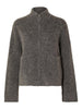 SLFSIA RAS LS KNIT ZIPPER CARDIGAN Medium Grey Melange