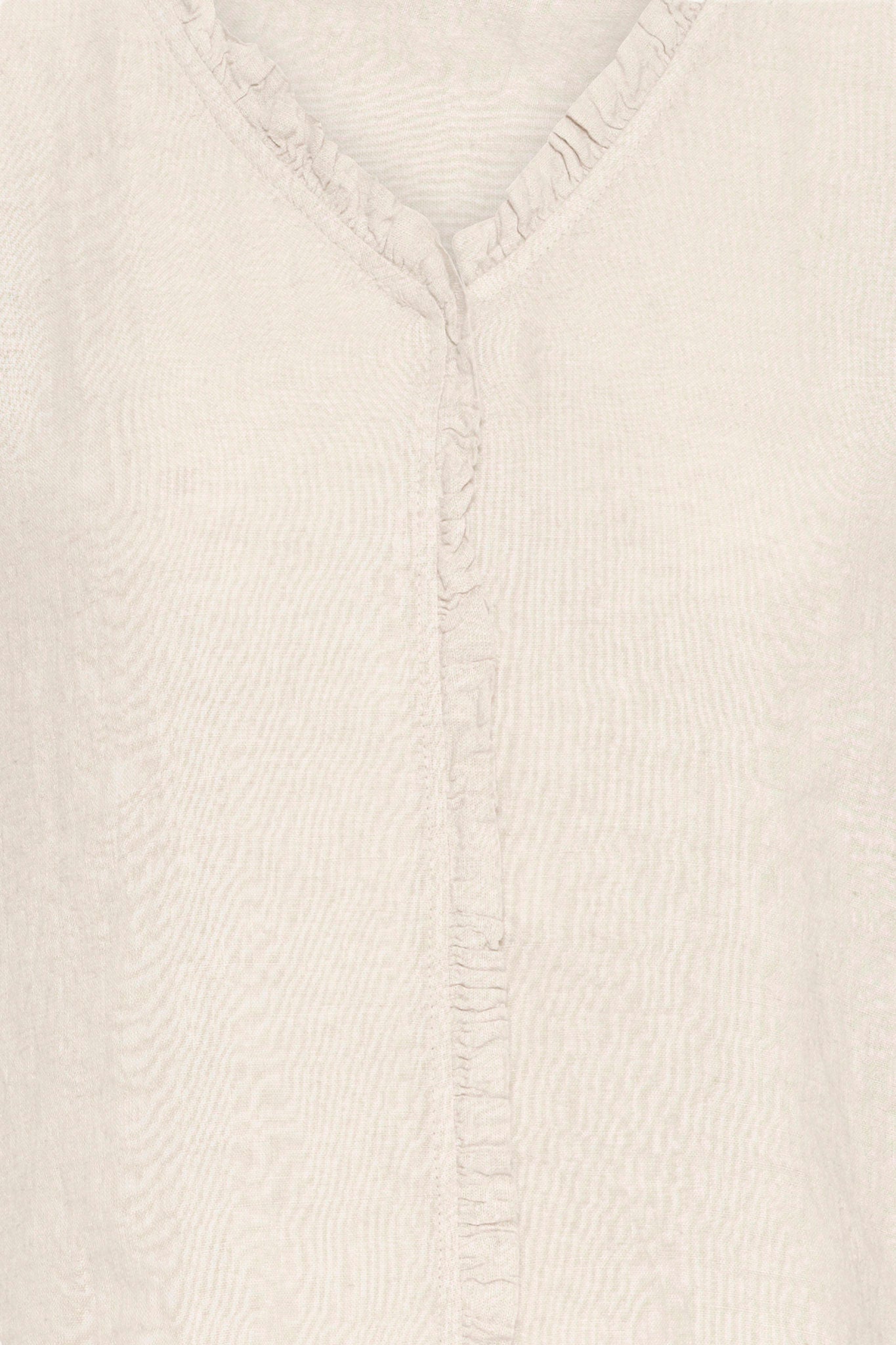 Sbfontanelle Ss Flounce Blouse Beige