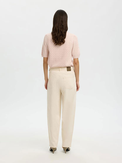 Slfhelen 2/4 Knit O-Neck Rosa