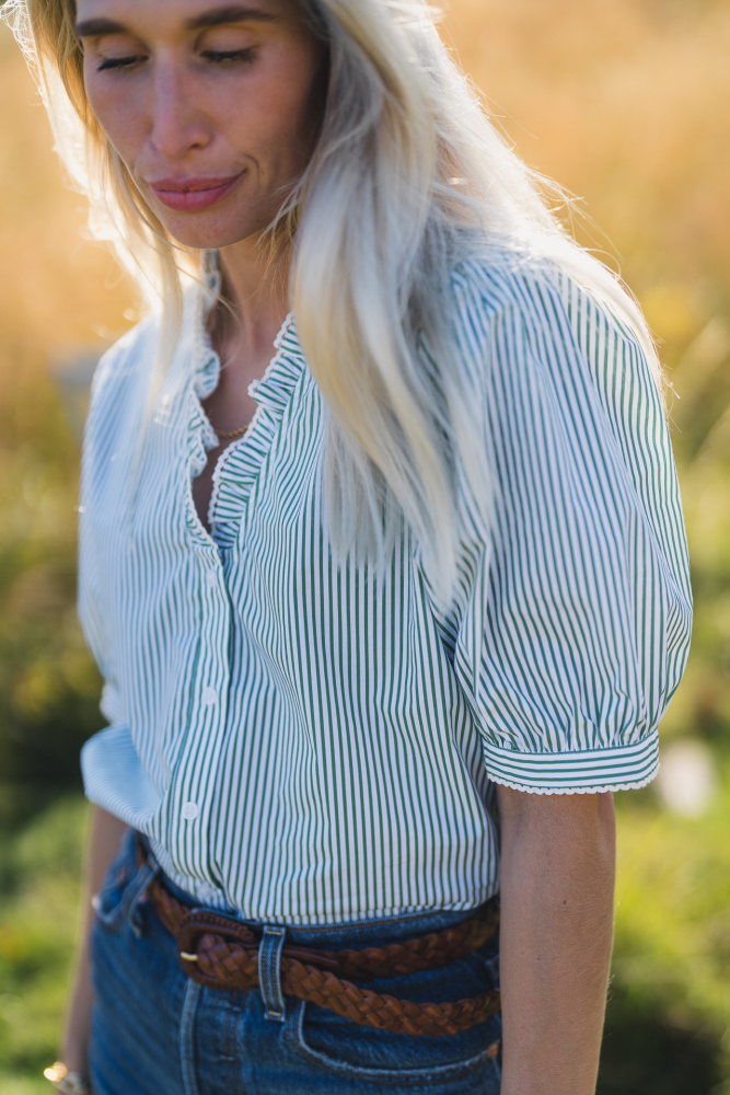 Rausida Maja 2/4 V Shirt Stp Grønn