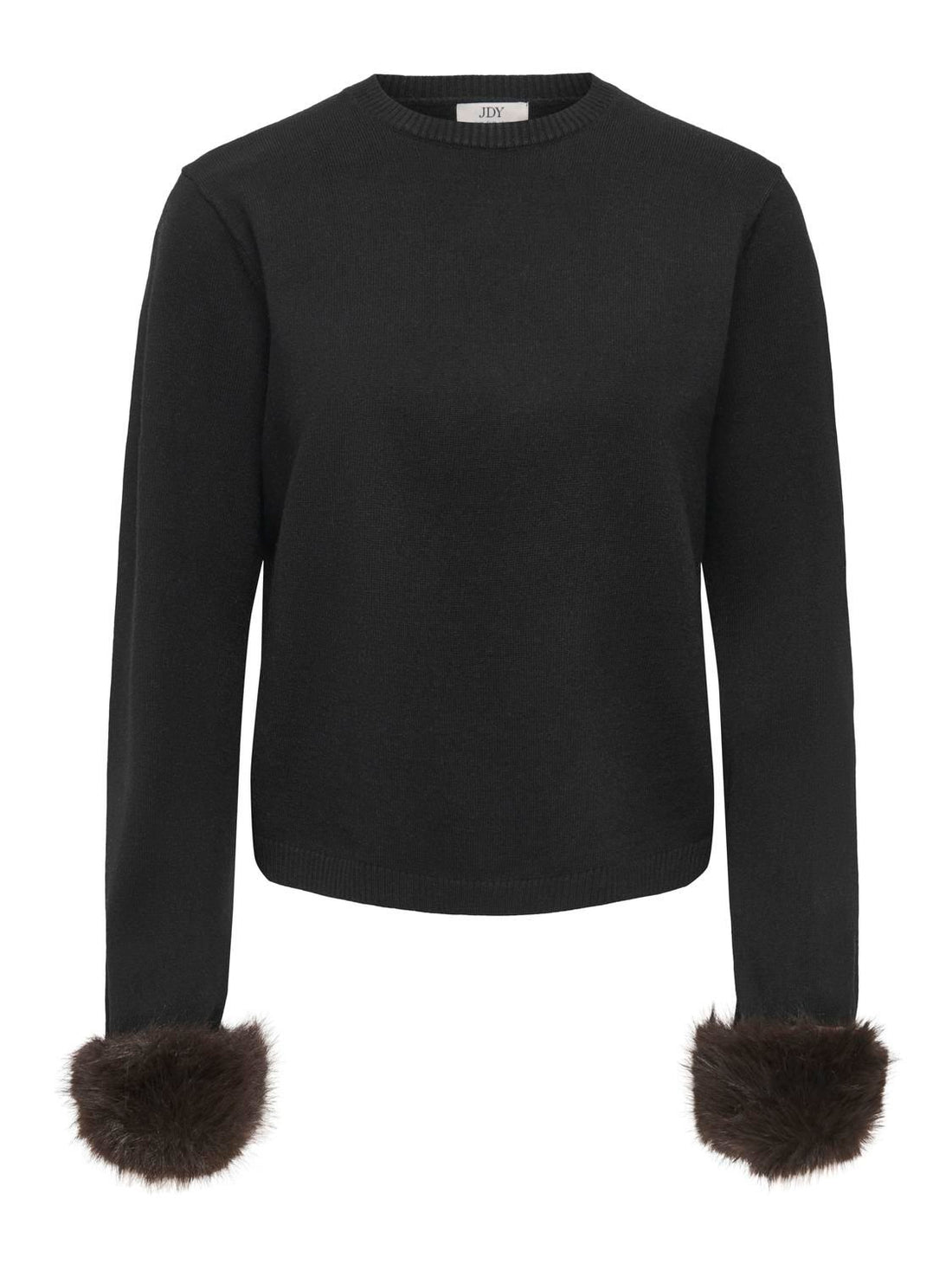 JDYTALIA L/S ON FAUX FUR PULLOVER KNT Sort