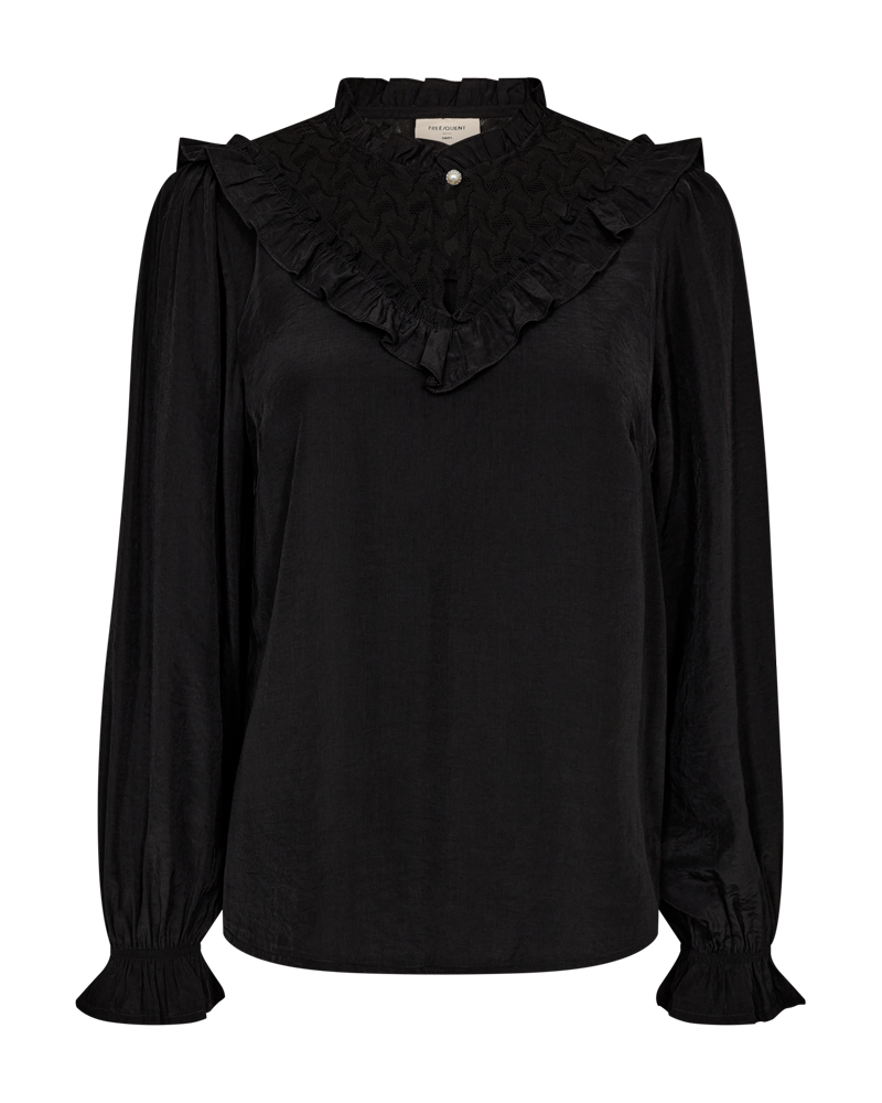 FQLOLIA-BLOUSE Svart