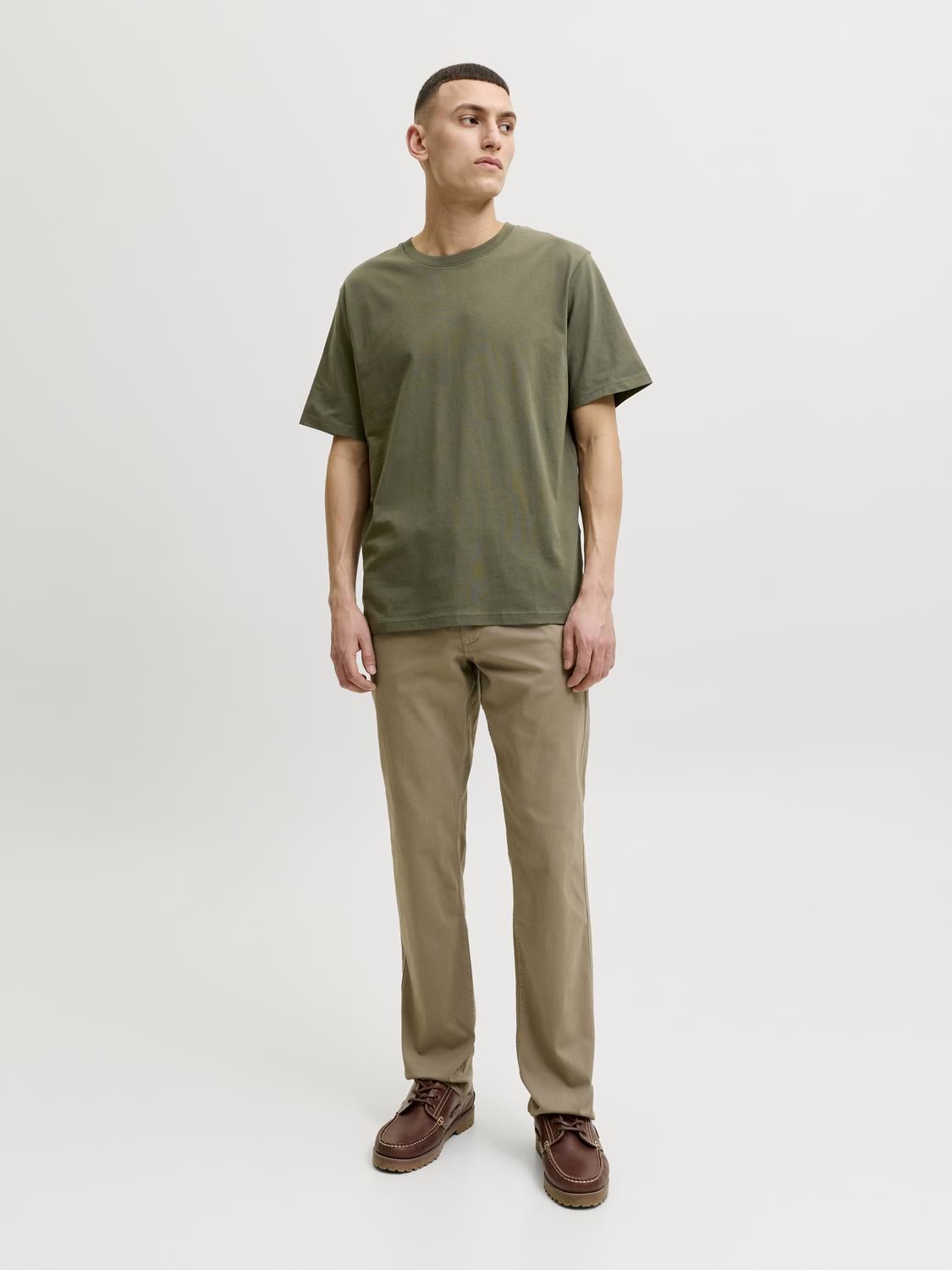 Jororganic Basic Tee Ss O-Neck Noos Grønn