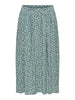 Onlmilano Aop Life Long Skirt Wvn Noos Grønn