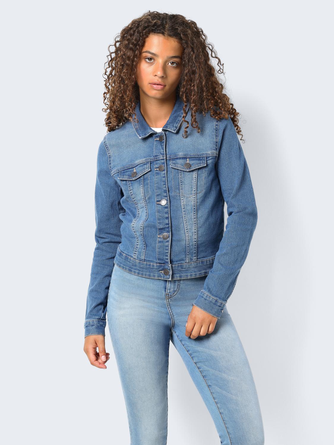 NMDEBRA L/S BLUE DENIM JACKET NOOS Medium Blue Denim