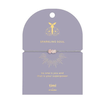 Sparkling Soul Rose Quartz Chip Bracelet