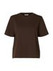 Slwessential Ss Boxy Tee Noos Brun