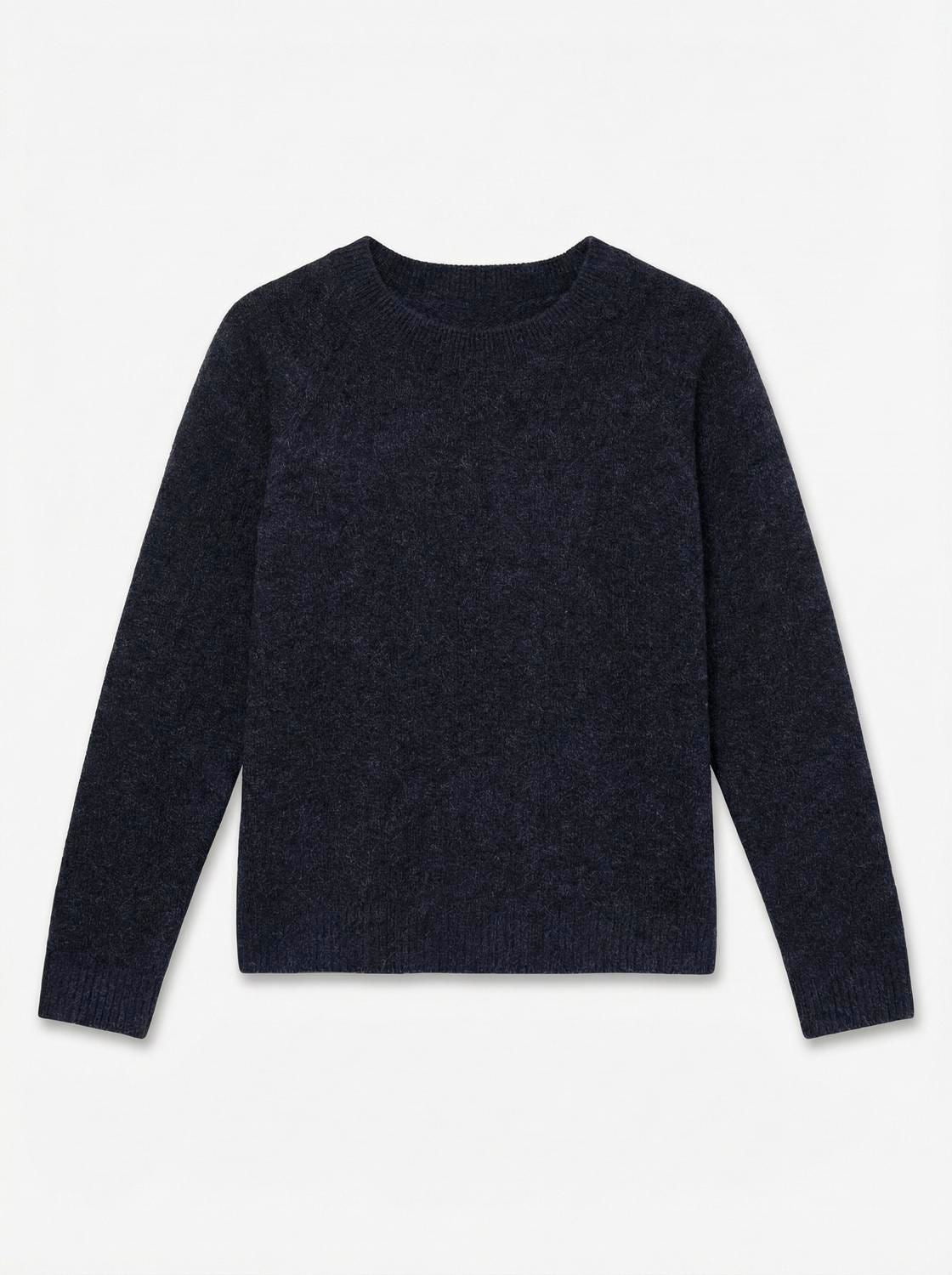 Vmdoffy Ls O-Neck Blouse Ga Noos Blå