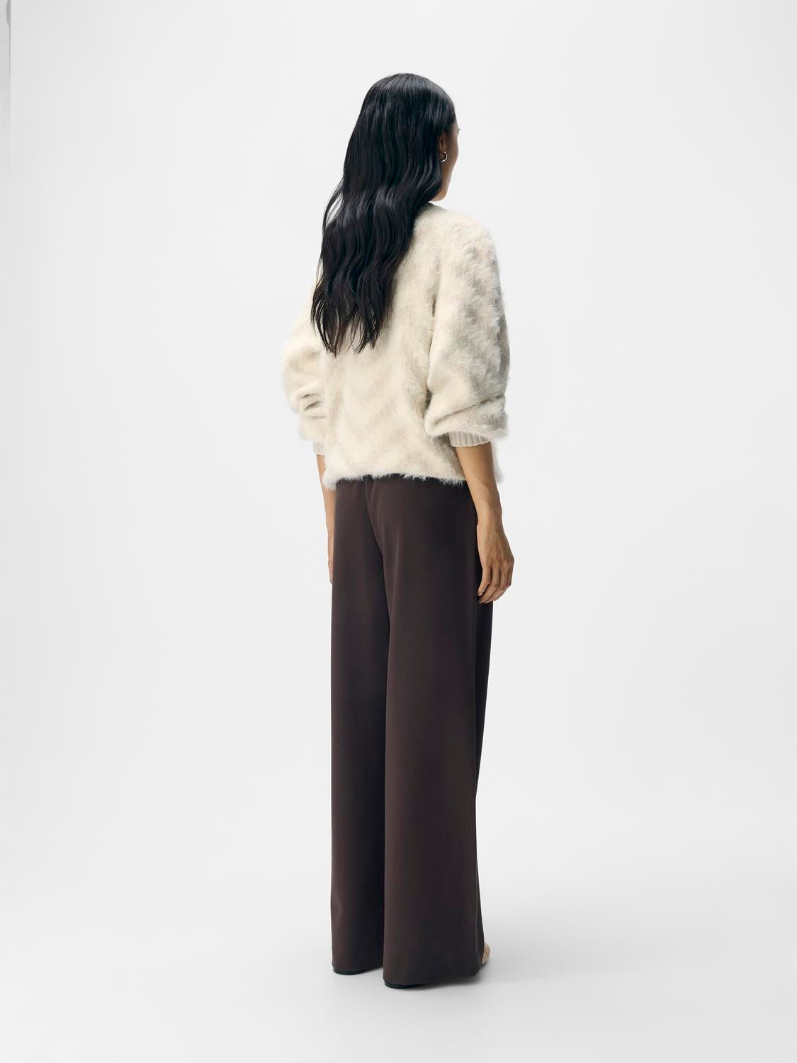 Objlisa Wide Pant Noos Brun