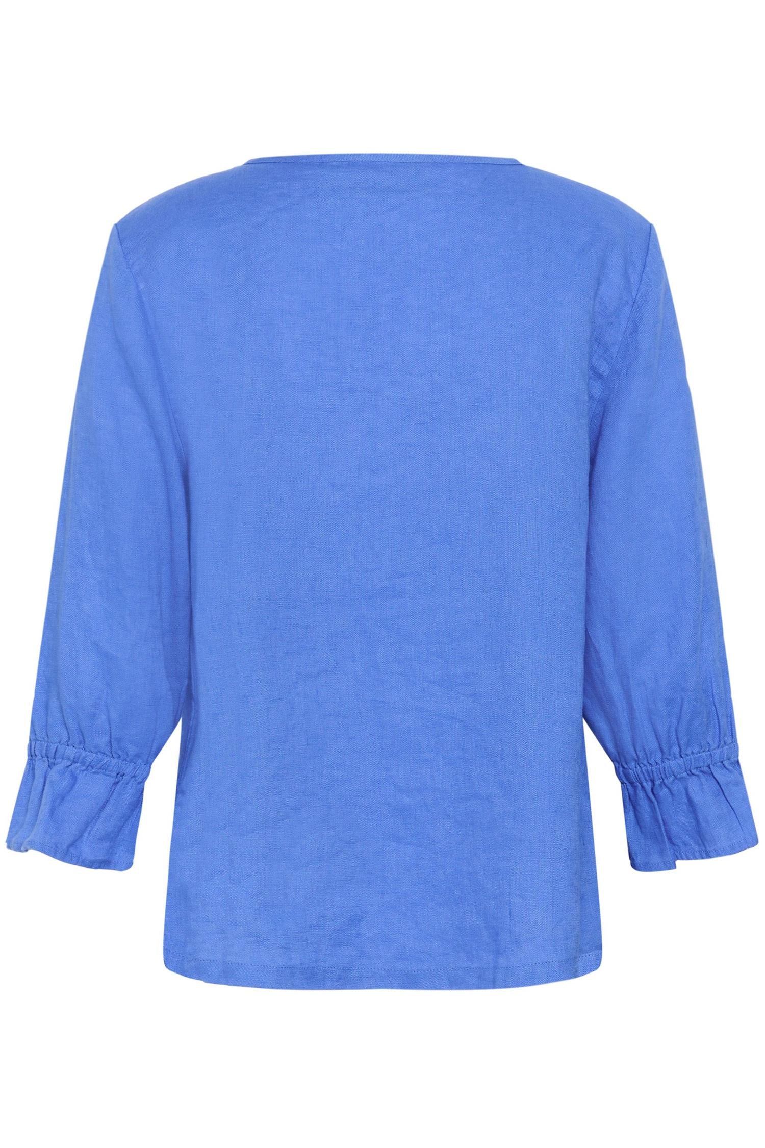 Crbellis Frill Blouse Blå