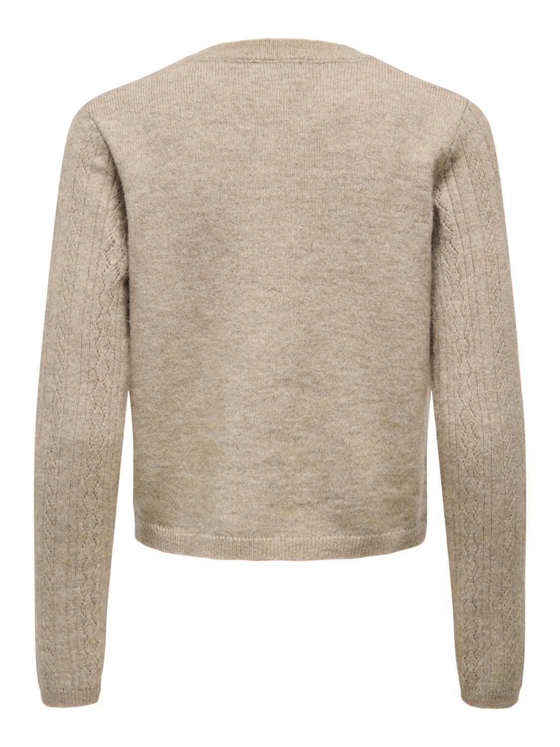 Jdyapril Life L/s O-Neck Cardigan Knt Brun