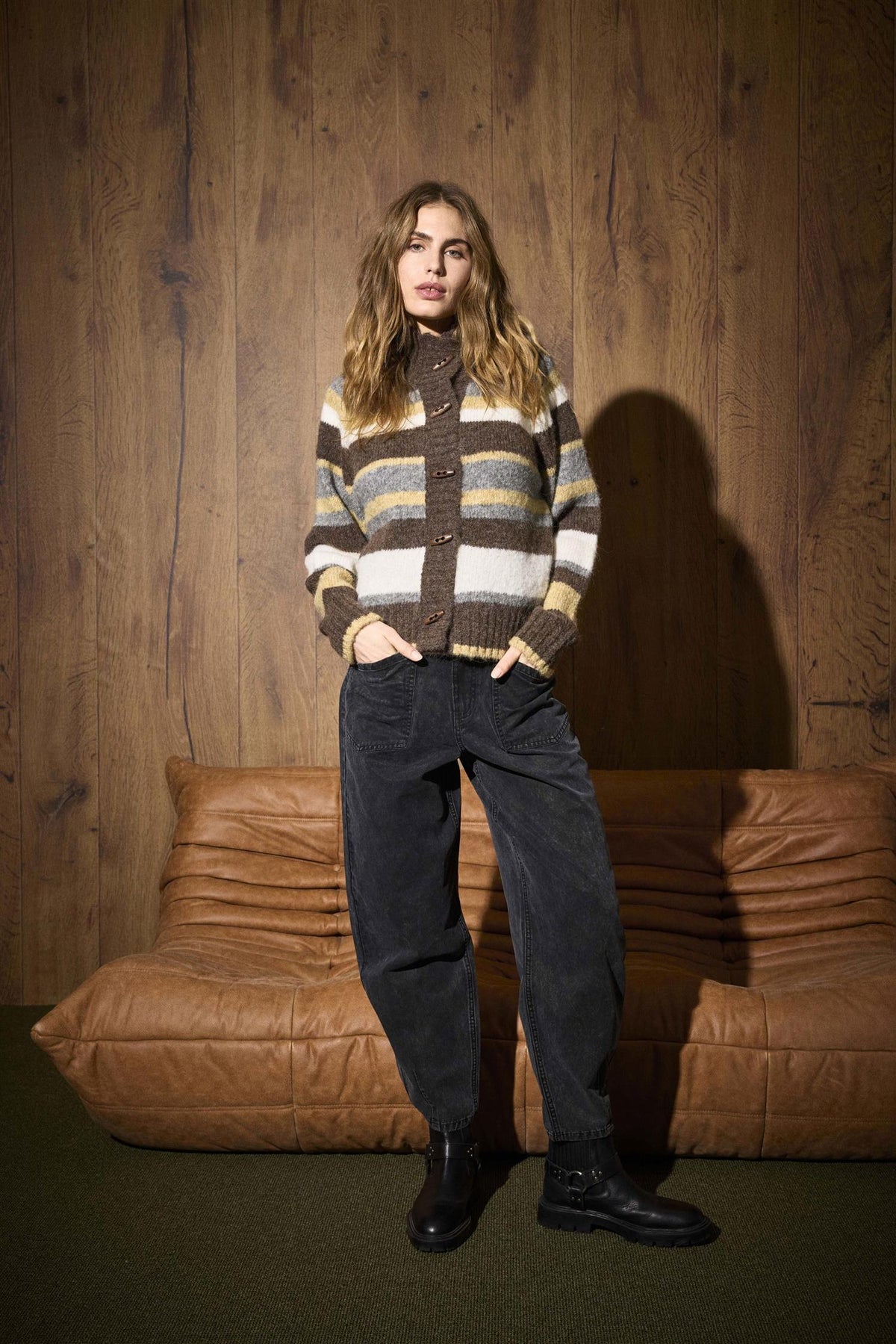 Pzgeorgie Cardigan Brun