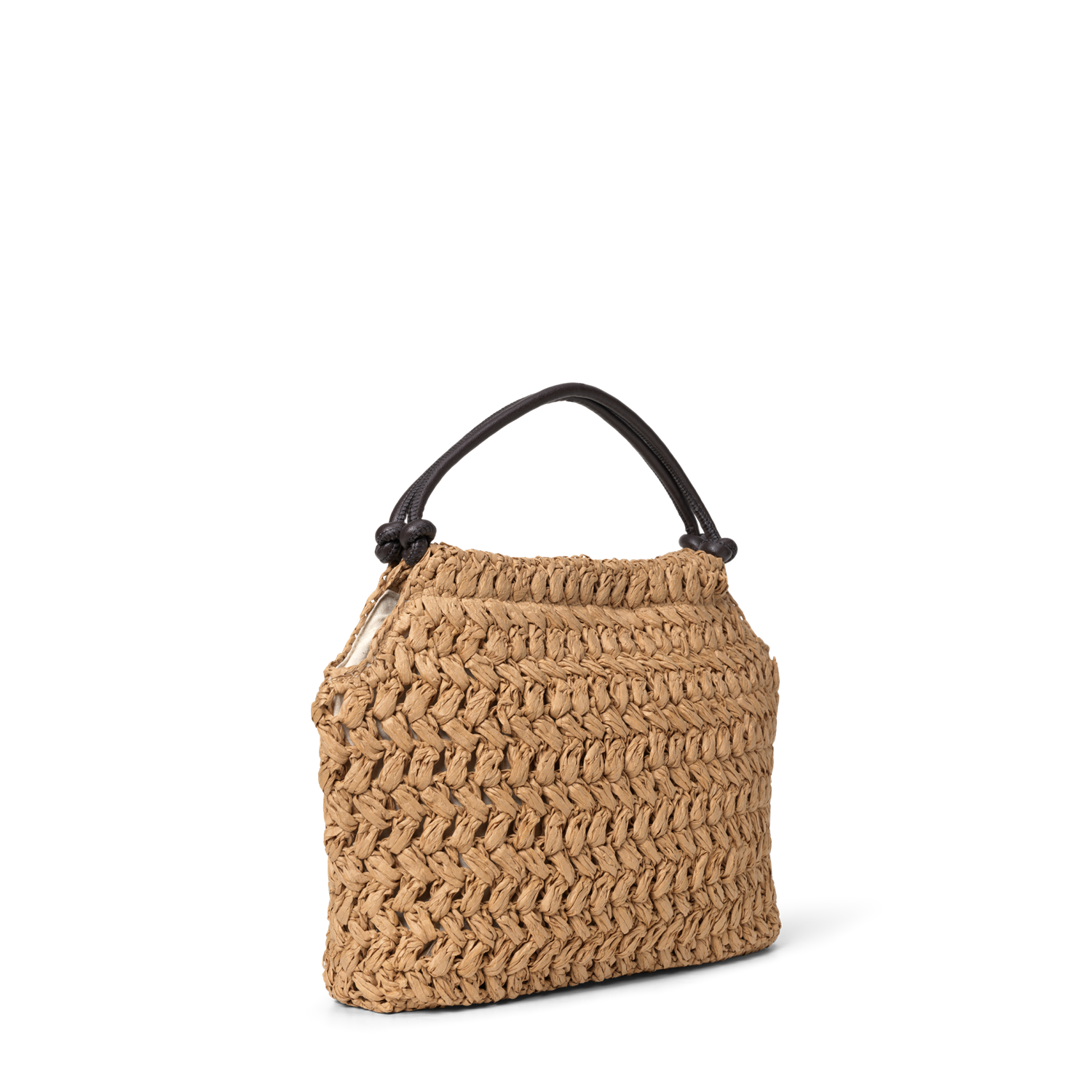 Day Creased Straw Bag S Beige