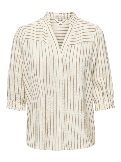 Onlsusanna 2/4 Smock Top Wvn Ex Off-White