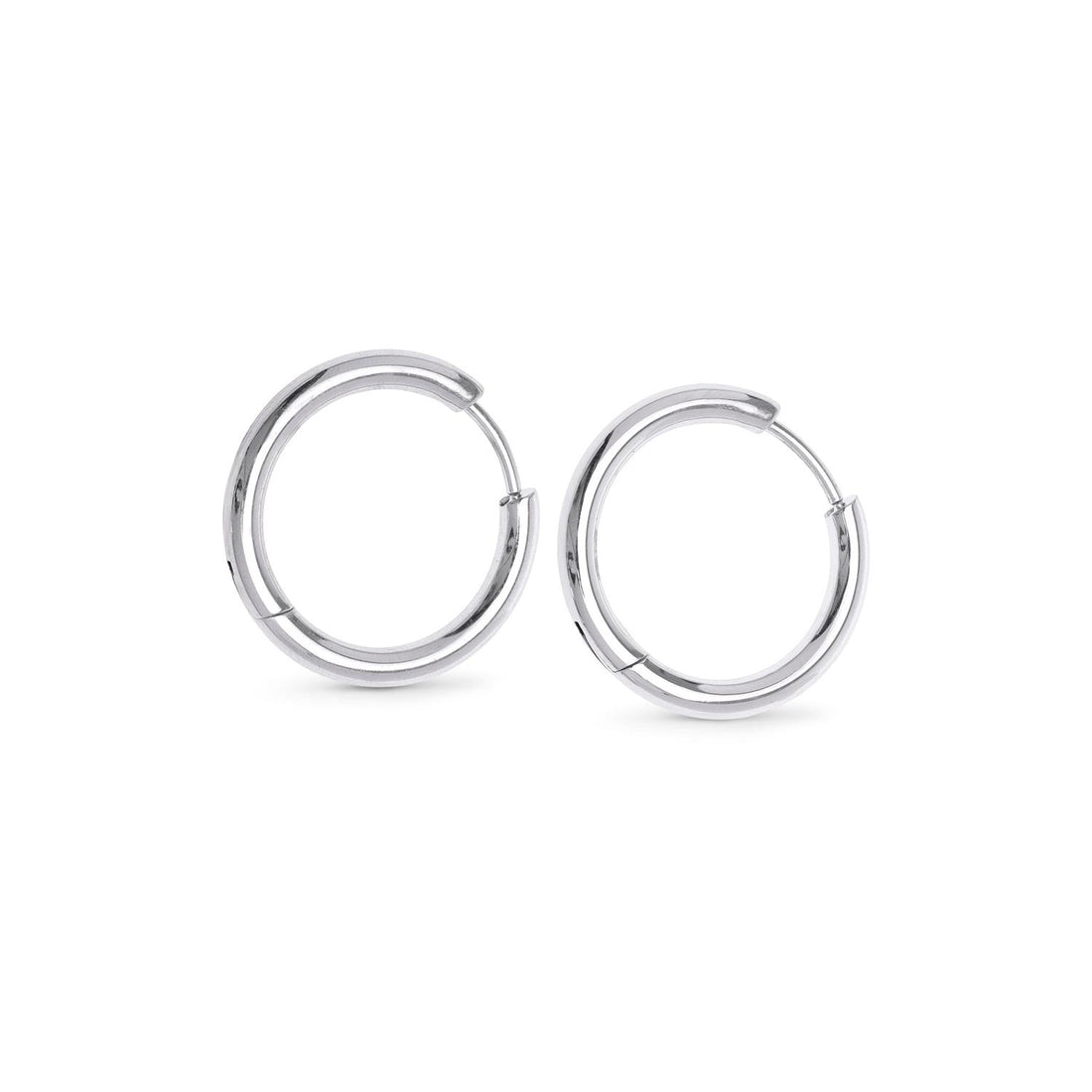 Hollie - Hoop Earrings 17mm Stainless Steel Sølv