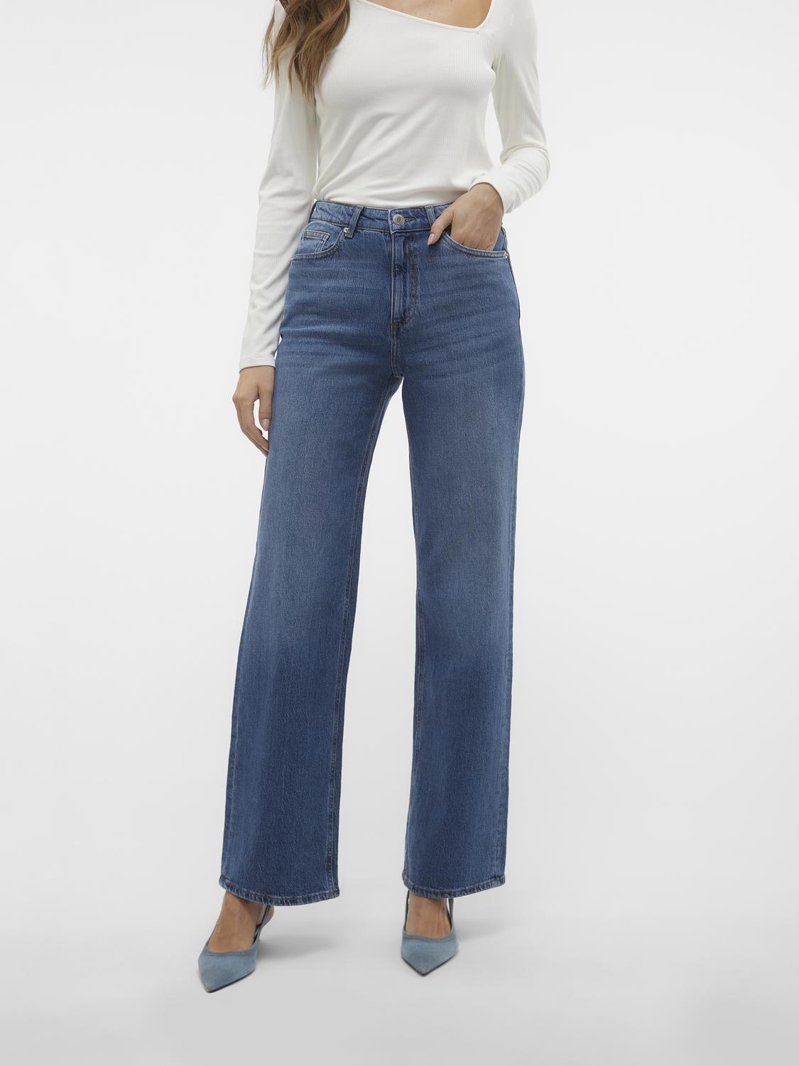 Vmtessa Hr Wide Jeans Ra380 Ga Noos Blå