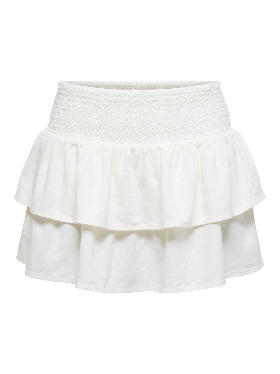 Onlgoa Mw Linen Bl Short Skirt Cc Pnt Hvit