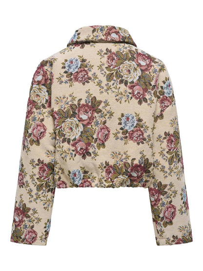 Jdyflola L/s Jacquard Jacket Wvn Hvit