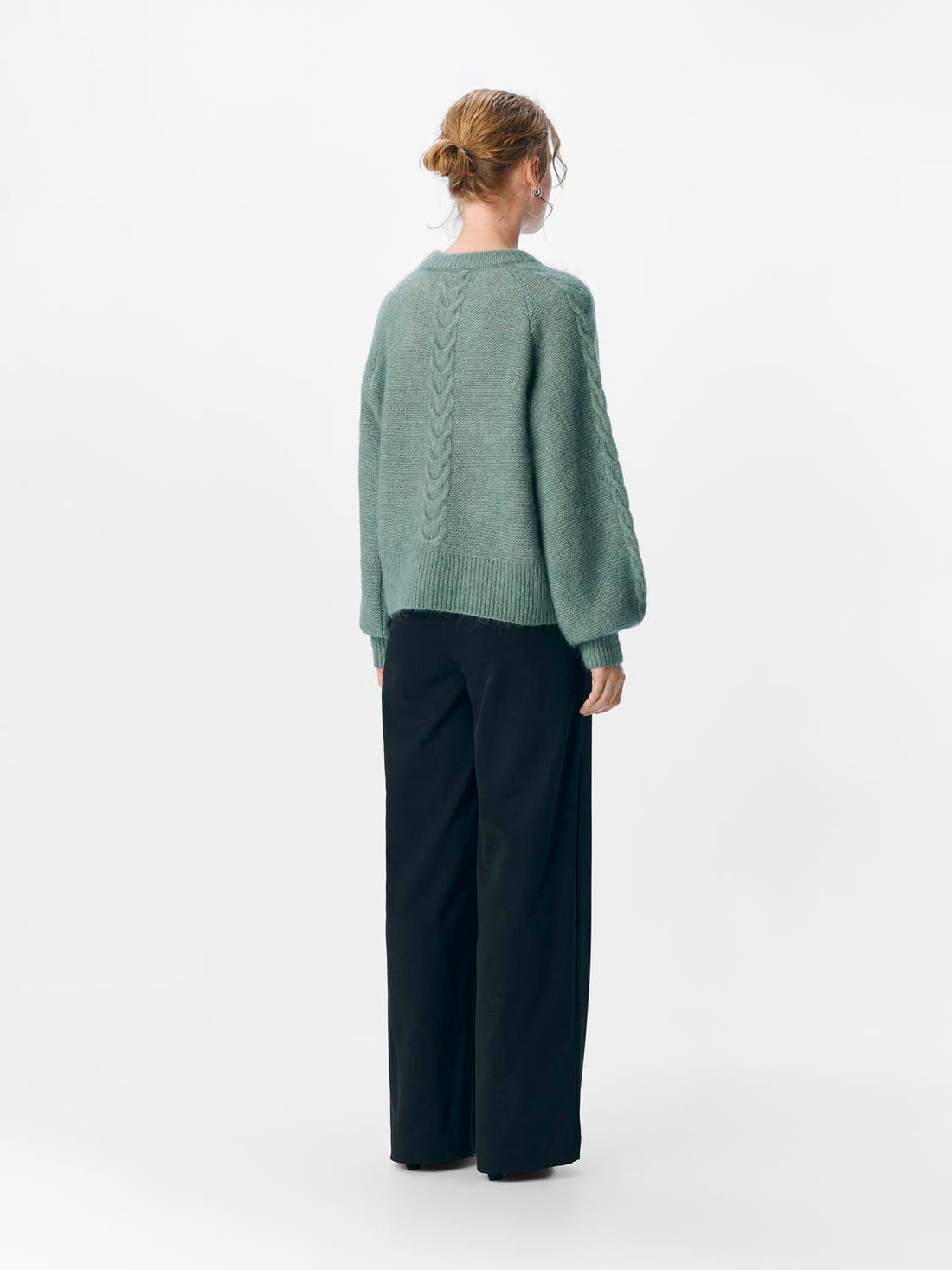 Objnete Lo Knit Pullover Noos Mellomgrønn