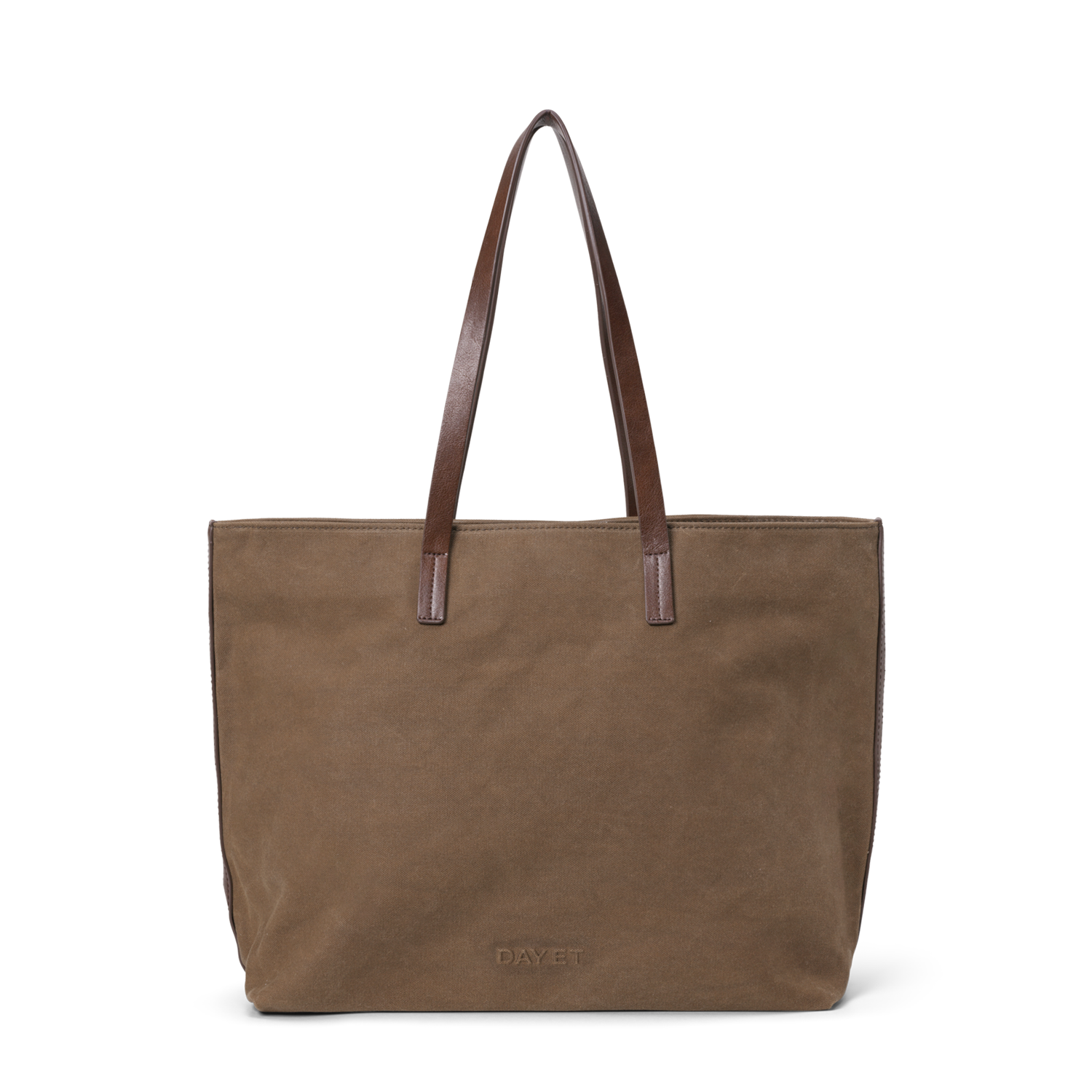 Day Waxed Cotton Work Bag Brun