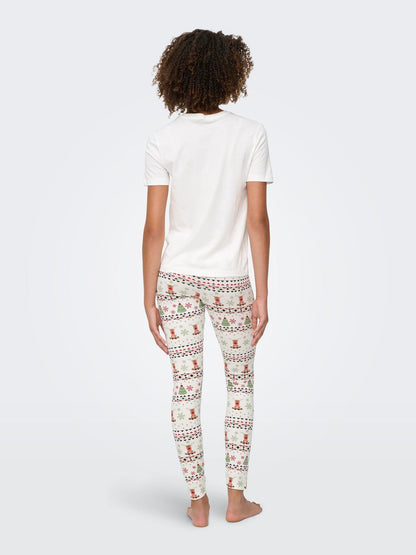 Onlxmas Elfi Life Top/leggings Set Csjrs Hvit