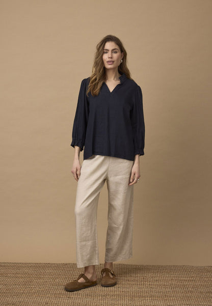 Pzluca Frill Blouse Blå