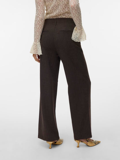 Vmbestie Hw Wide Pant Noos Brun