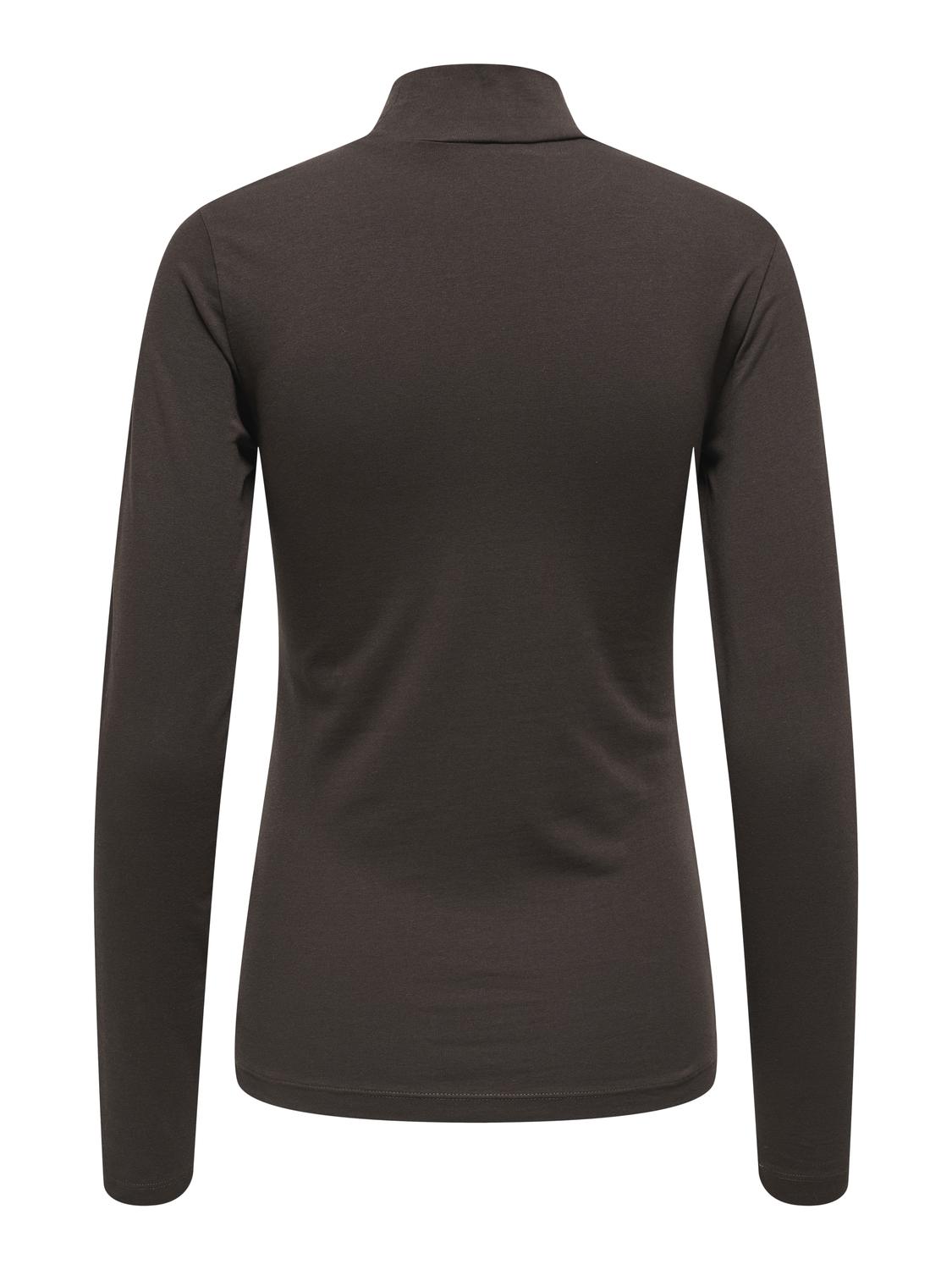 Jdyava New Turtleneck Top Jrs Noos Mørkebrun