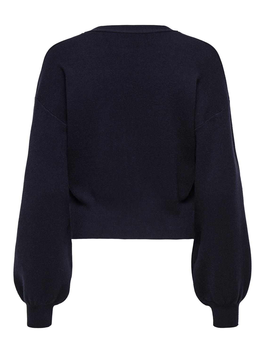 Onlibi Ls Fullneddle Cardigan Cc Knt Blå