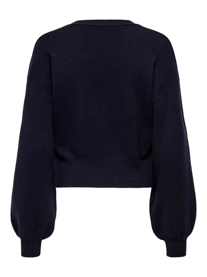 Onlibi Ls Fullneddle Cardigan Cc Knt Blå
