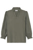 Pzluca Frill Blouse Grønn