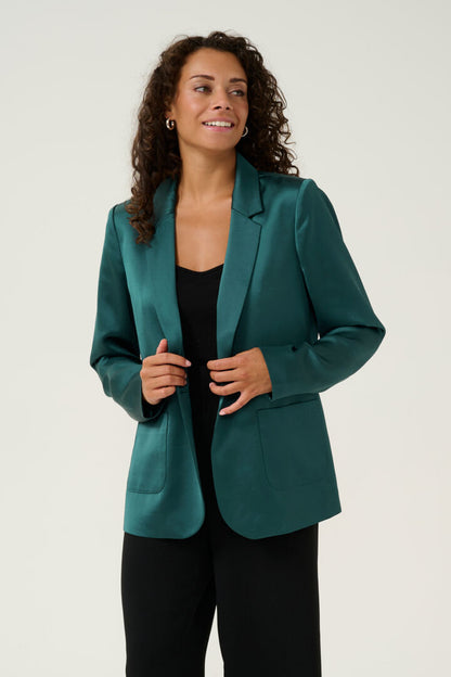 CRCOCAMIA LS SATEEN BLAZER Petroleum