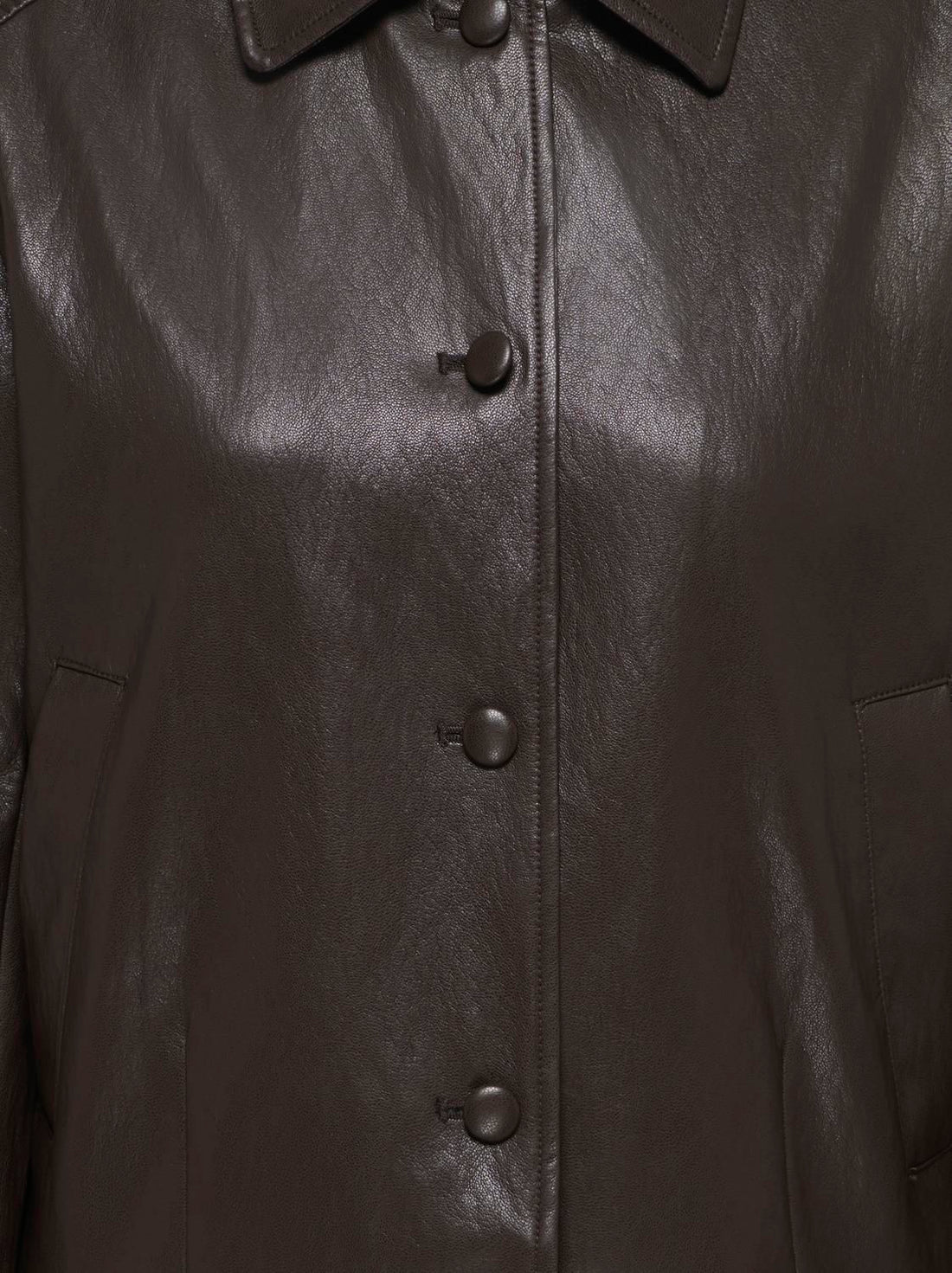 Jdyaurora Faux Leather Jacket Otw Sgo Brun