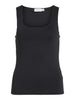 VIKENZA U-NECK S/L TANK TOP Svart