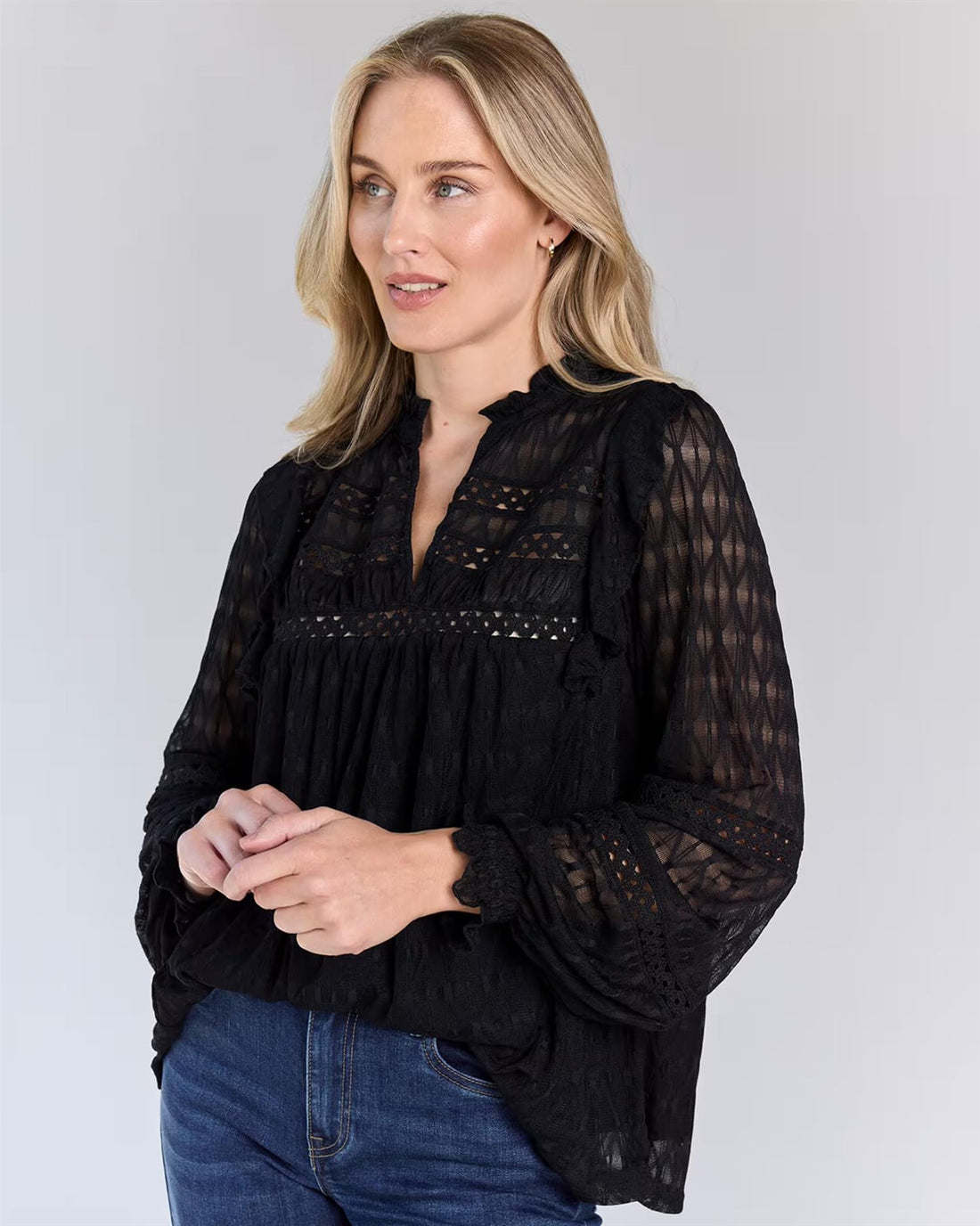 DEMI LACE Svart
