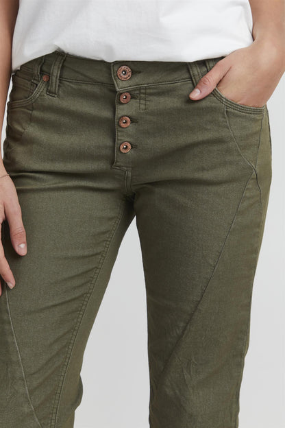 PZROSITA PANTS capri Grønn