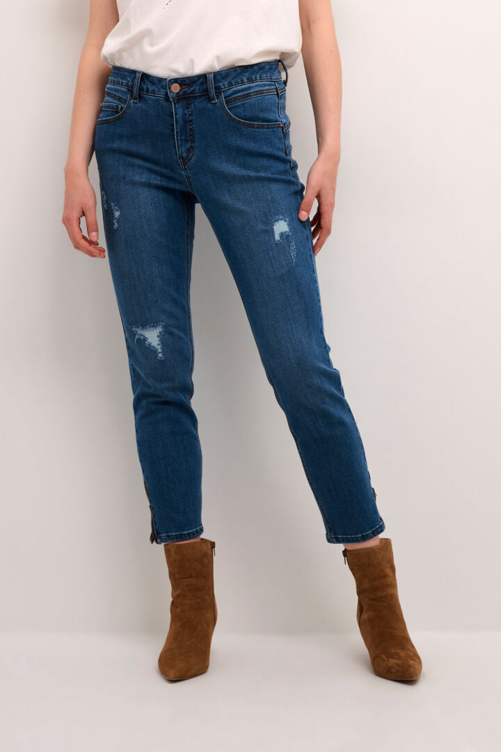 CRJOSEFINE 7/8 JEANS SHAPE FIT Blå