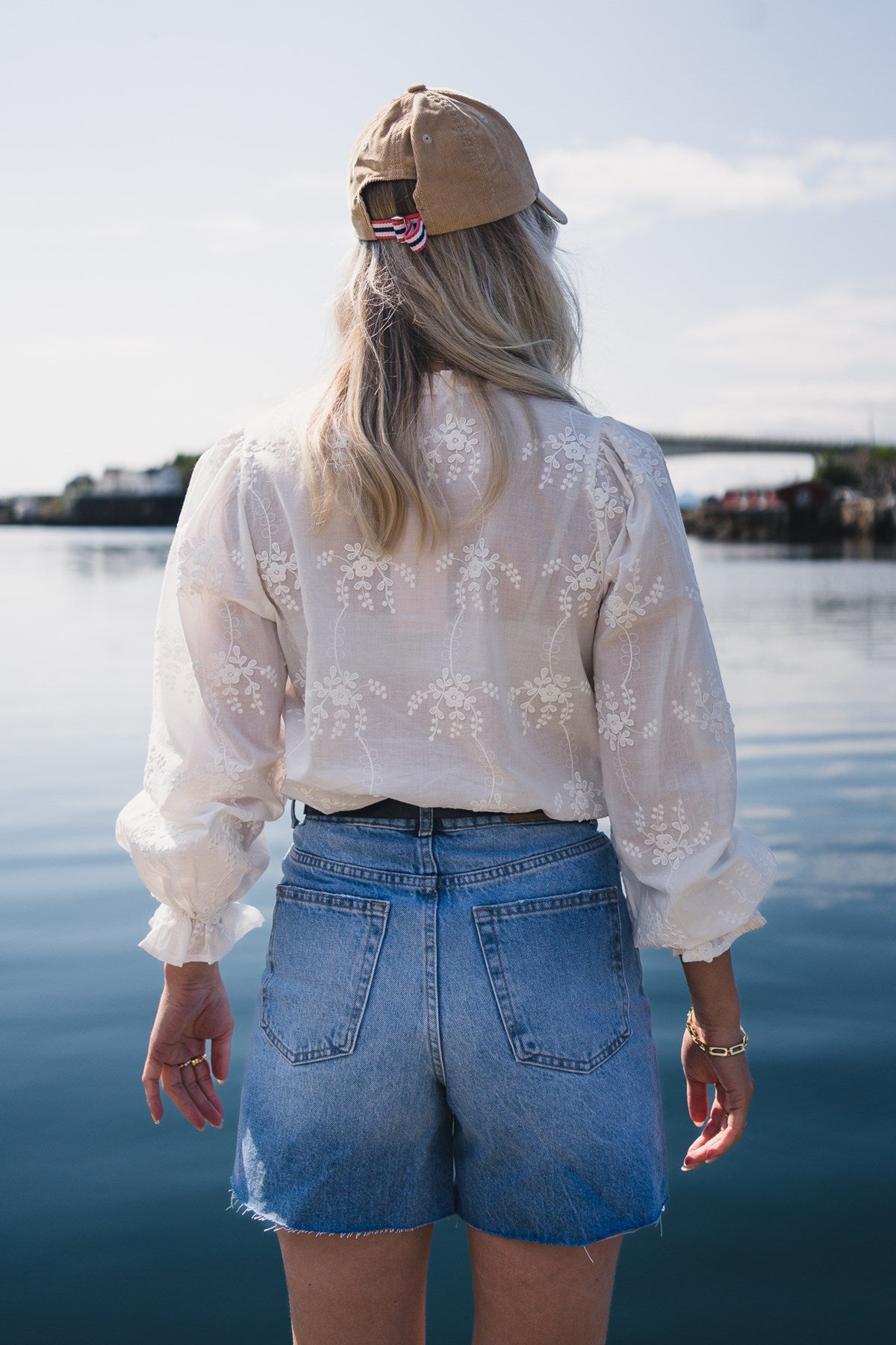 Rauscamilla Shirt Emb Hvit