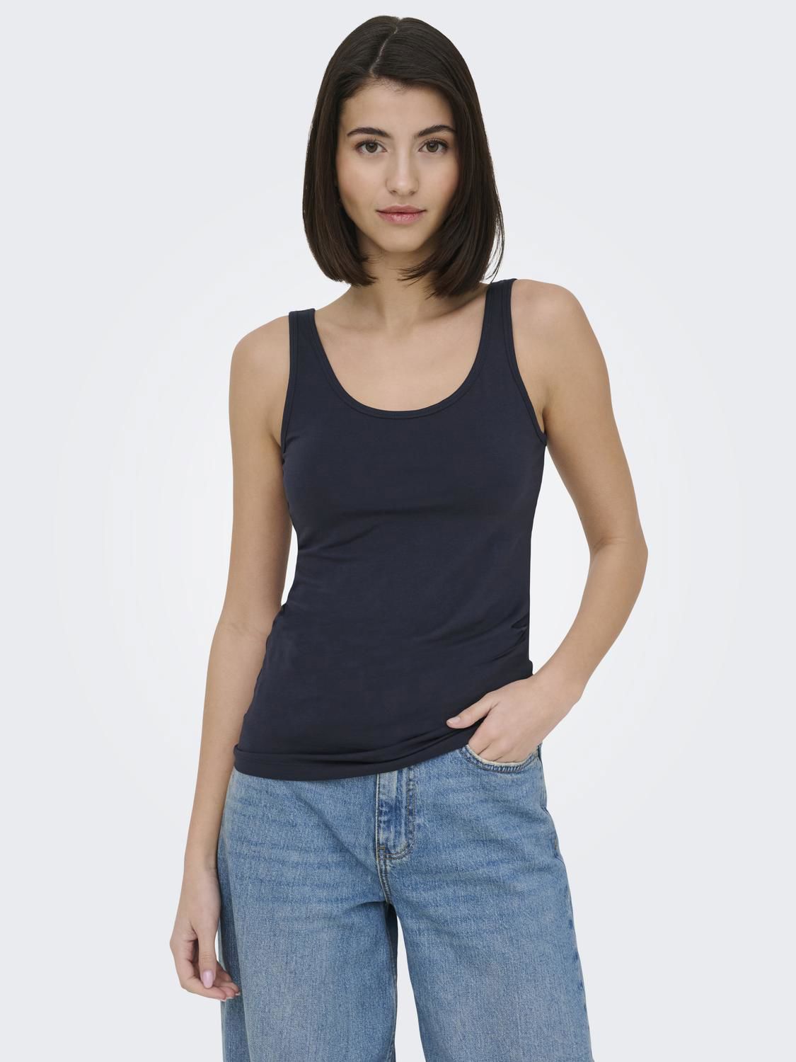 Jdyava S/l Tank Top 180 Jrs Noos Blå