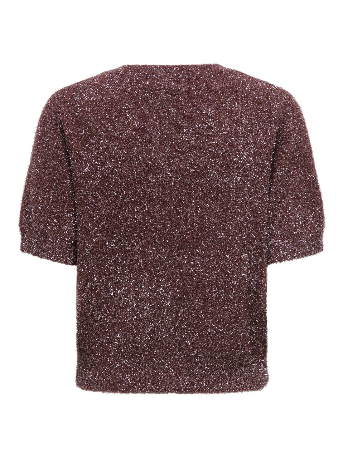 Jdynadine S/s Glitter Cardigan Knt Brun