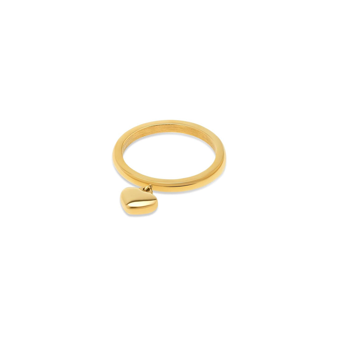 Iselin - Heart Ring Stainless Steel Gull