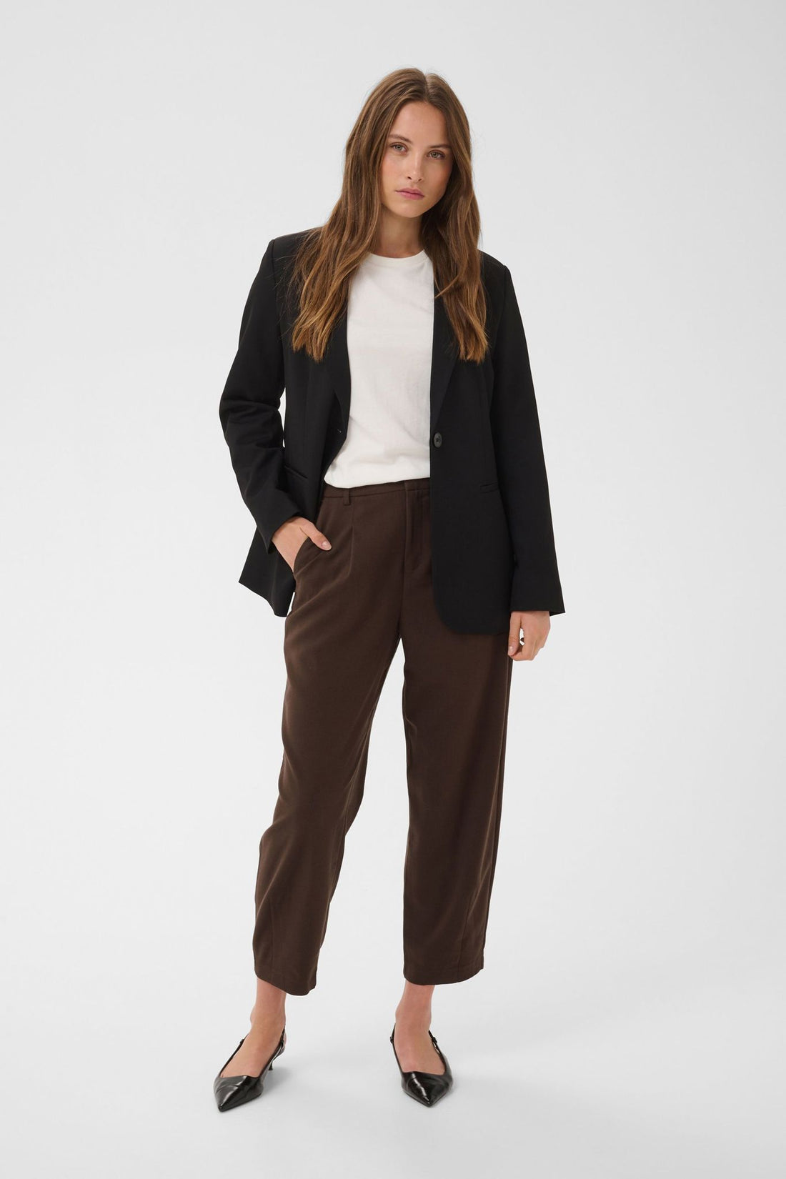 Kamerle Pants Cropped Brun