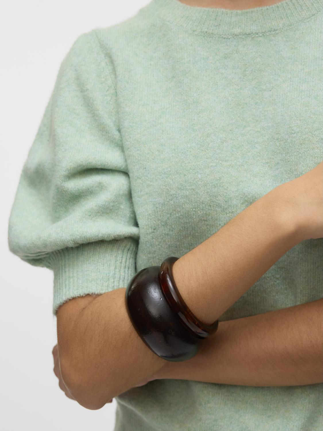 Vmdoffy 2/4 O-Neck Pullover Ga Noos Grønn