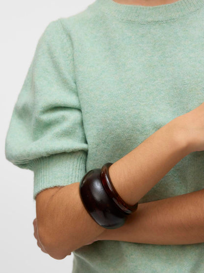 Vmdoffy 2/4 O-Neck Pullover Ga Noos Grønn